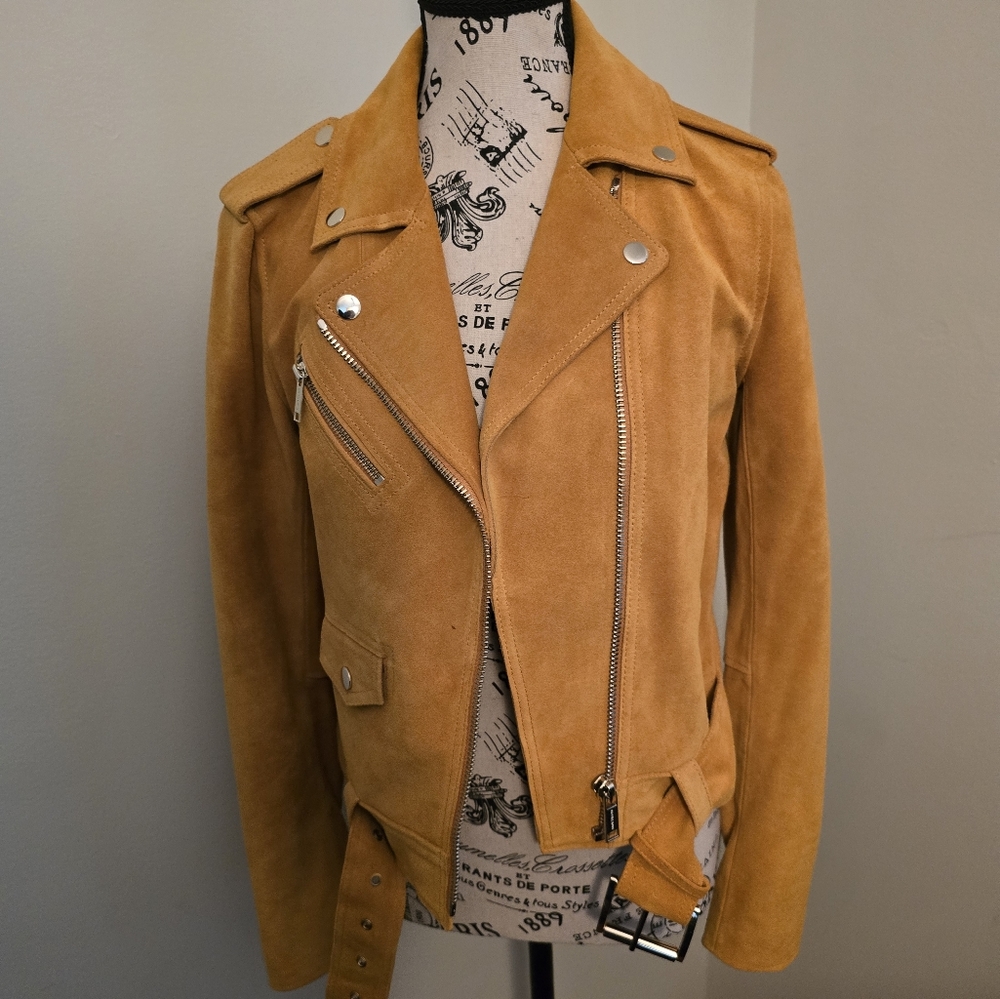 Michael Kors marigold suede jacket Size S